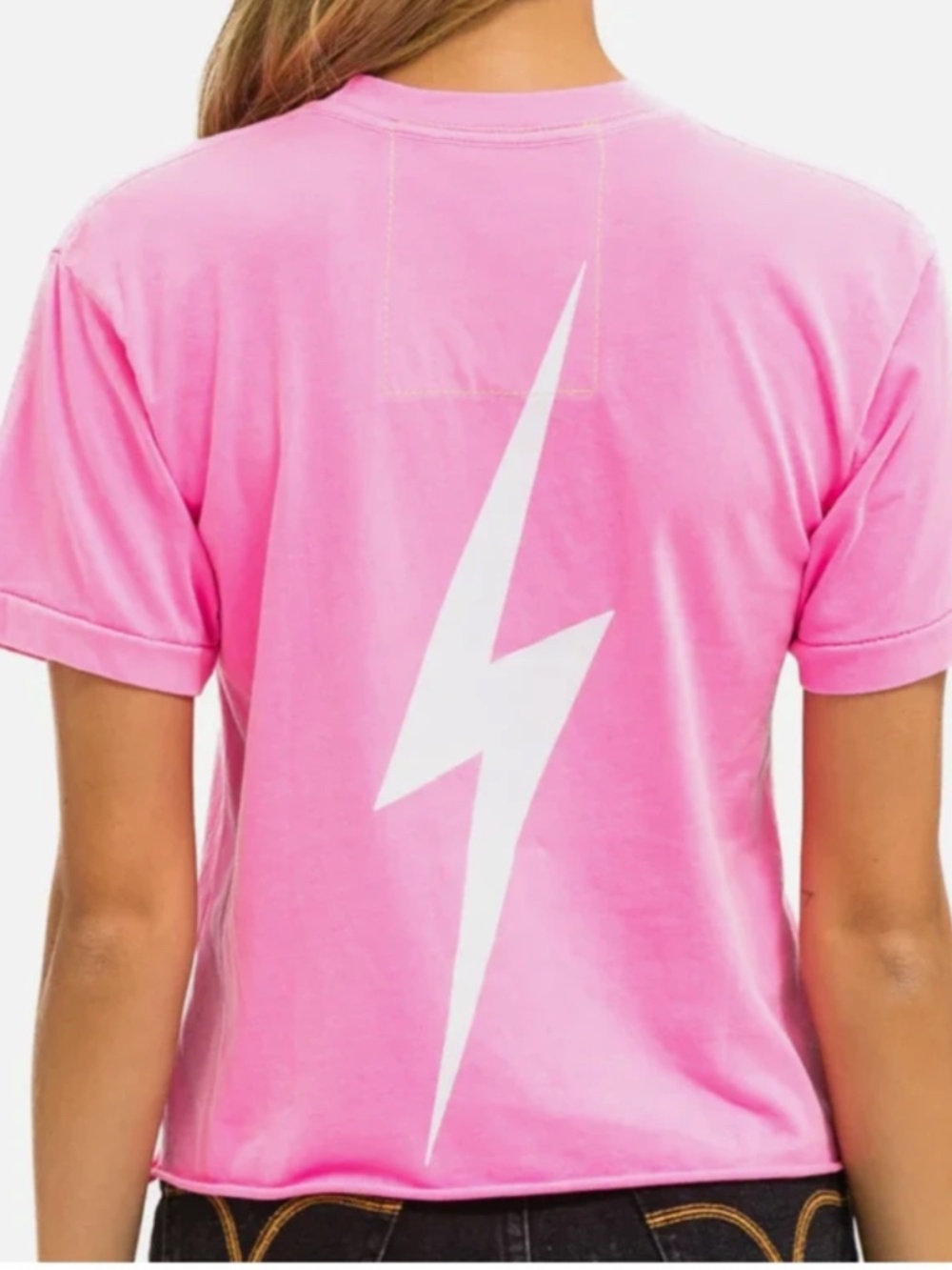 Aviator Nation x University of Texas Boyfriend Tee Neon Pink - Sold Out - Picture 2 of 4